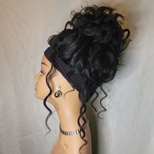 New Handmade Kima Ocean Wave Headband Crochet Wig #1b - 10 inches